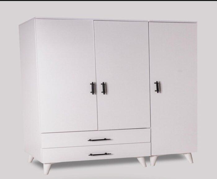 3 Kapaklı Gardrop Beyaz