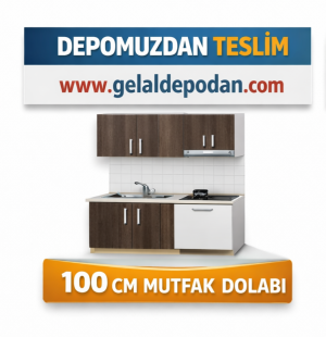 100 cm Hazır Mutfak Dolabı