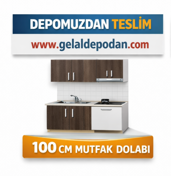 100 cm Hazır Mutfak Dolabı